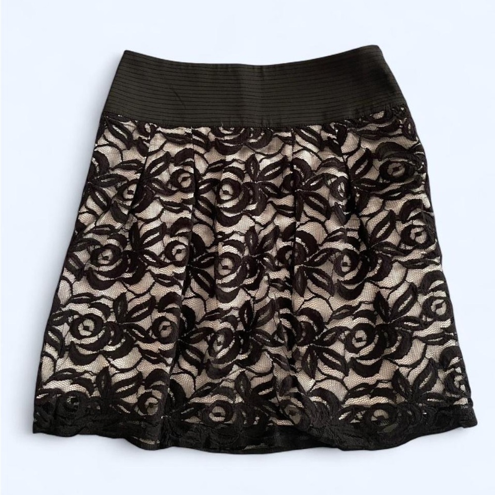 Dalia Collection romantic whimsigoth whimsical elegant gothic Black Lace Skirt